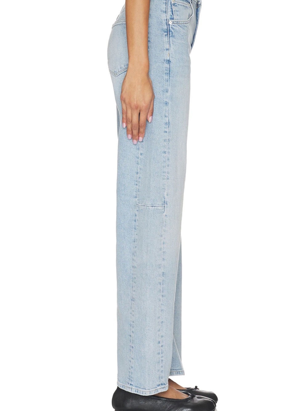 NWT Paige High-Rise Arellia Outseam Barrel Jeans - Picture 2 of 4
